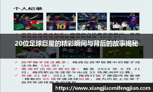 20位足球巨星的精彩瞬间与背后的故事揭秘