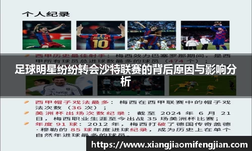足球明星纷纷转会沙特联赛的背后原因与影响分析